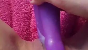 European Woman'S Vibrator Play Session